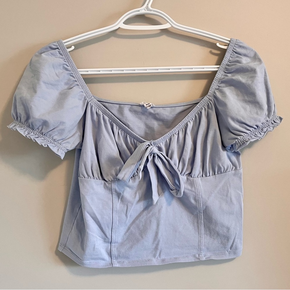 Garage Puff Sleeve Crop Top - Picture 5 of 8